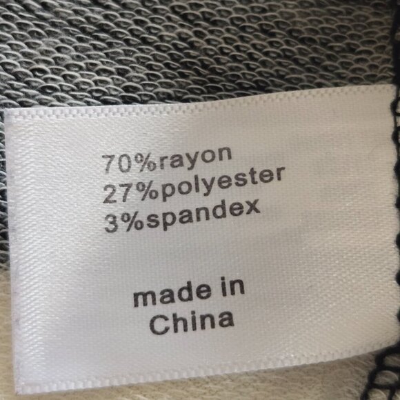 Lane Bryant Black White Rayon Horizontal Stripe High Low 3/4 Sleeve Top Sz 18/20 - Picture 15 of 15